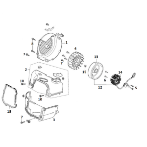 Zündung- Kühlrippe GY6 10/12 Zoll (EURO 4; nach 2018)-Ontsteking- Koelvin GY6 10 / 12 inch (EURO4) a tm d