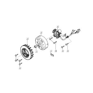 Zündung Kymco People 2-Takt dunkelgrau