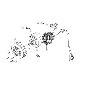 Zündung Kymco Vitality 2t ac blau