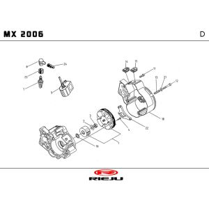 Zündung Rieju MX blau 2010 2-Takt