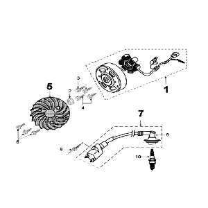 Zündbereich Peugeot Speedfight 3 AC Blau