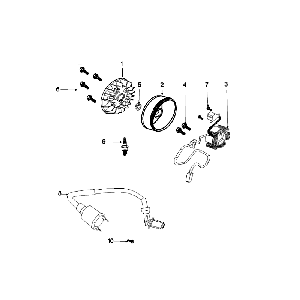 Zündungsteil Peugeot Speedfight 4 4-Takt Blau/Schwarz