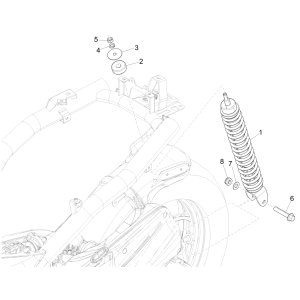 Piaggio Liberty 50 4-Takt-Hinterradfederung (IGET Euro 5)