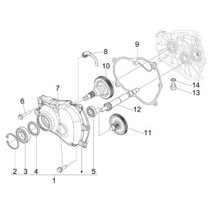 Piaggio Beverly 300 IE ABS E4 Getriebe 2016—2020 (EMEA)