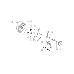 Getriebe Kymco Agility 12' 4-Takt Silber