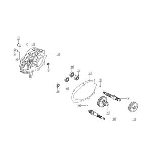 Getriebe Kymco Agility 16'+ 4-Takt-Einspritzung euro4 Rot