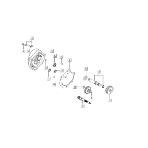 Getriebe Kymco Agility Delivery 4-Takt euro4 weiß