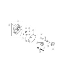 Getriebe Kymco Carry 4-Takt weiß