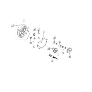 Kymco Delivery 4-Takt weiß-partsproduct-Overbrenging-Kymco-Delivery-4-takt-wit