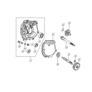 Getriebe Kymco Super9 2t LC om mattschwarz-gelb