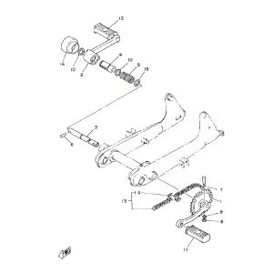Pedalen - cranks Yamaha FS1