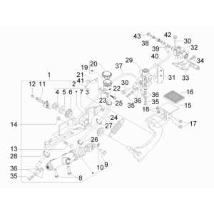 Pedale - Hebel Piaggio MP3 300LT Sport 2009-2014