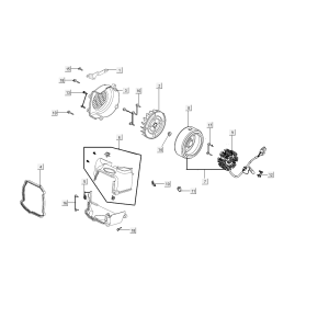 Zündung - Kühlung Kymco People S 50i E4 Blau