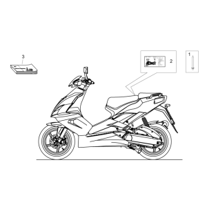 Bild und Anleitung Aprilia SR 50 H2O ie+Vergaser 2004-2009