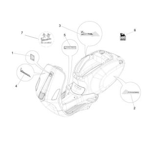 Embleme Vespa Primavera 45km 4-Takt-4-Ventil