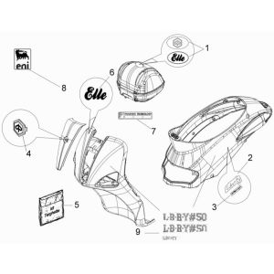 Embleme Piaggio Liberty 4-Takt