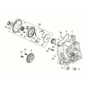 R. Kurbelgehäuse-Ölpumpe Assy Sym X-Pro 50 E5