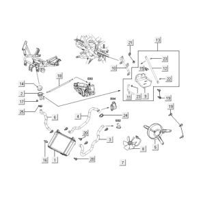 Heizkörper Kymco Downtown 125i