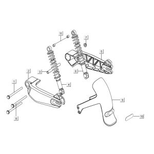 Hinterradgabel - Stoßdämpfer Niu NQI Cargo