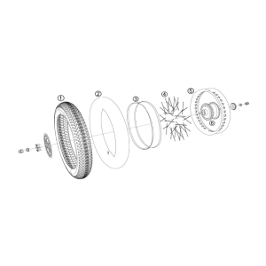 Yadea Trooper 01 Fatbike Hinterradsatz