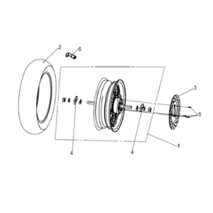 Hinterrad Sym E-Fiddle