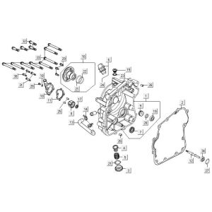Kurbelgehäusedeckel rechts Kymco MXU 300R