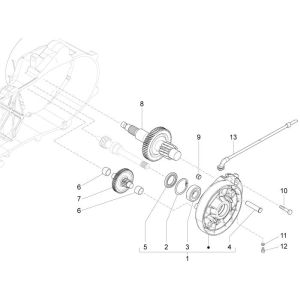 Getriebe Vespa Sprint 25km 4-Takt 2-Ventil