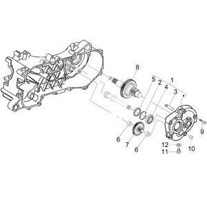 Piaggio Fly 4-Takt-Endgetriebe