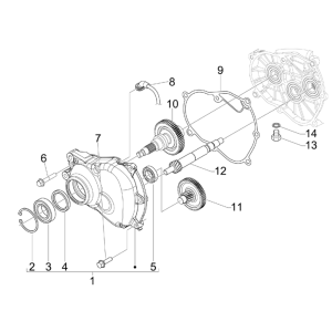 Piaggio Beverly 125 RST 4T 4V IE E3 2010-2015 (EMEA) Reduziergruppe
