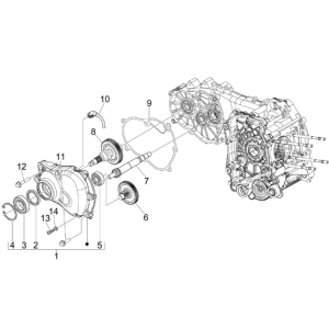 Reduzierstück Gruppe Piaggio MP3 300LT Sport 2009-2014