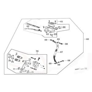 Bremse rechts BTC Legend schwarz