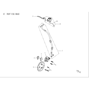 Bremse rechts China Venom schwarz