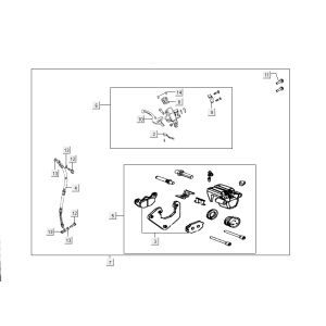 Bremsteile für Kymco Like 4-Takt Tecno Silber wie T T 2015