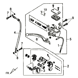 Bremshebel Bremssattel Sym Jet 14