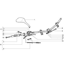Bremshebel rechts Gilera Runner 180cc FXR 2-Takt