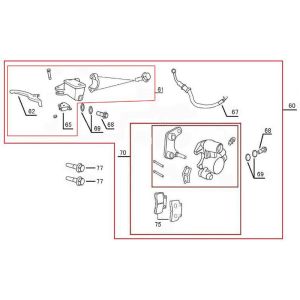 Bremssattel Benzhou YY50QT-45A Titan