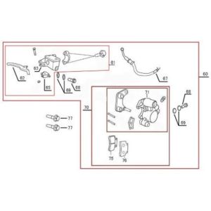 Bremssattel Berini Sprint flach anthrazit