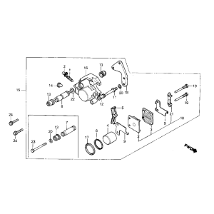 Honda MB50 Bremssattel