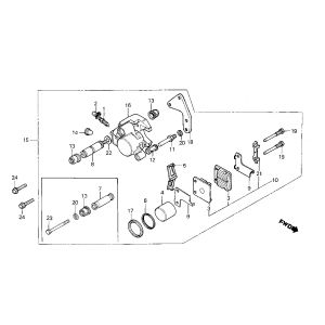 Bremszylinder - Honda MB80 Bremsbeläge