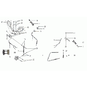 Bremssattel/Bremsgriff/Spiegel SYM VS125