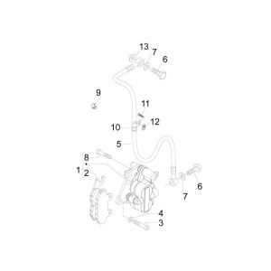 Bremse Piaggio New Fly 4-Takt 2-Ventil