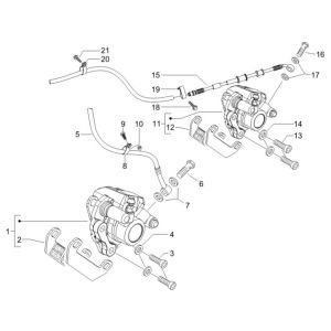Bremsleitungen - Bremssattel Gilera Runner 200cc VXR 4-Takt 2006