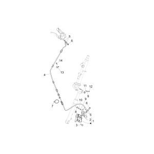 Bremsleitungen Piaggio Liberty 50 4-Takt (IGET Euro 4)