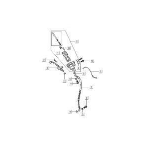 Bremspumpenhebel Kymco People 2-Takt rot
