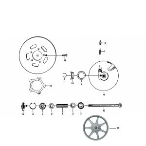 Bremsscheibe Zundapp KS 50 530-010, 011, 012, 014, 500