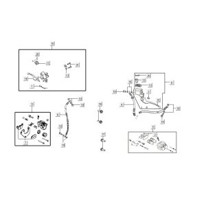 Bremssystem AGILITY 16+ 4T 200i Matt Metallic Hellblau