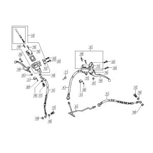 Bremssystem Kymco Super9 2t LC o.m mattschwarz-gelb