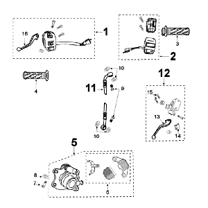 Bremssystem Peugeot Kisbee weiß