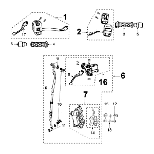 Bremssystem Peugeot Speedfight 3 4-Takt Schwarz