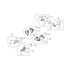 Blinker Kymco DJ 2-Takt Silver